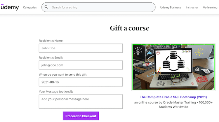 Udemy Gifts Udemy