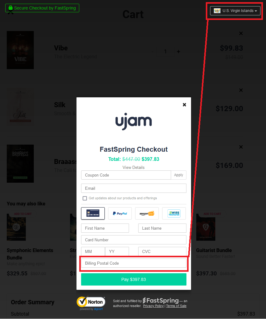 Invalid ZIP Code UJAM