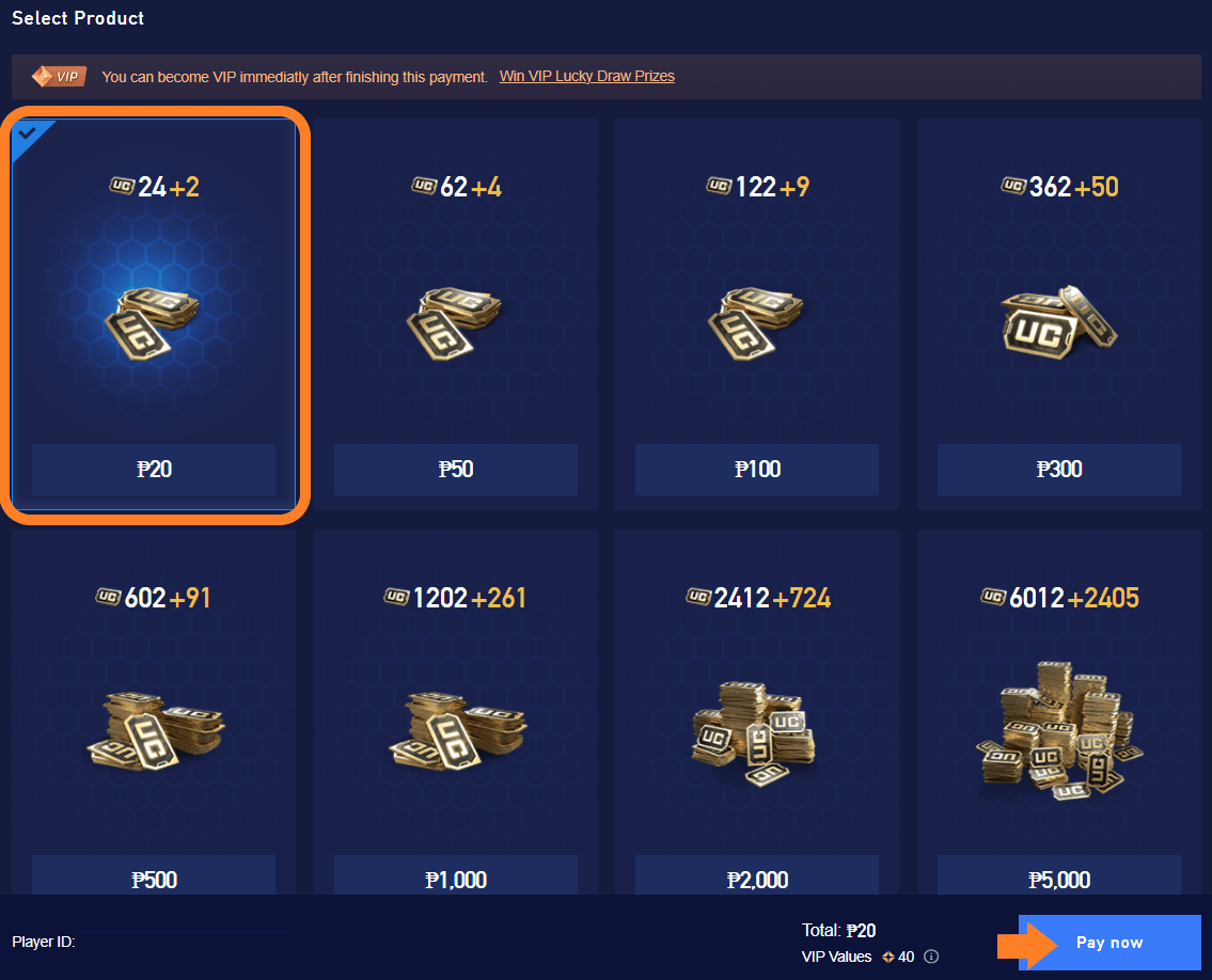 Purchase PUBG Mobile UC (Unknowncash) using UniPin Voucher Customer