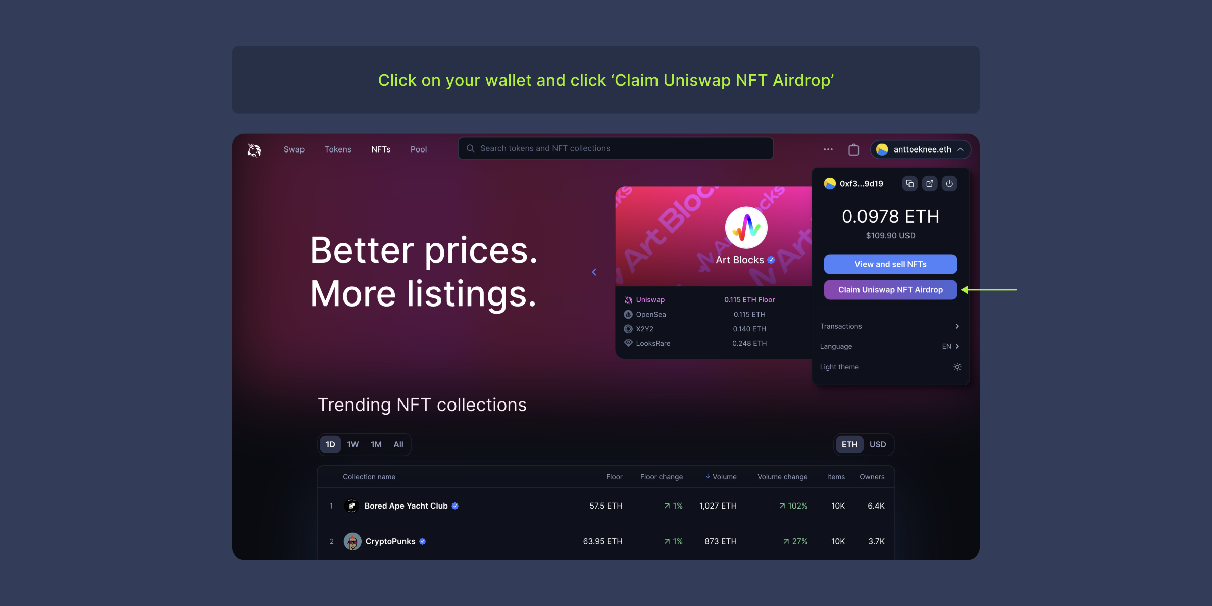 How do I claim my Genie airdrop on Uniswap? Uniswap Labs