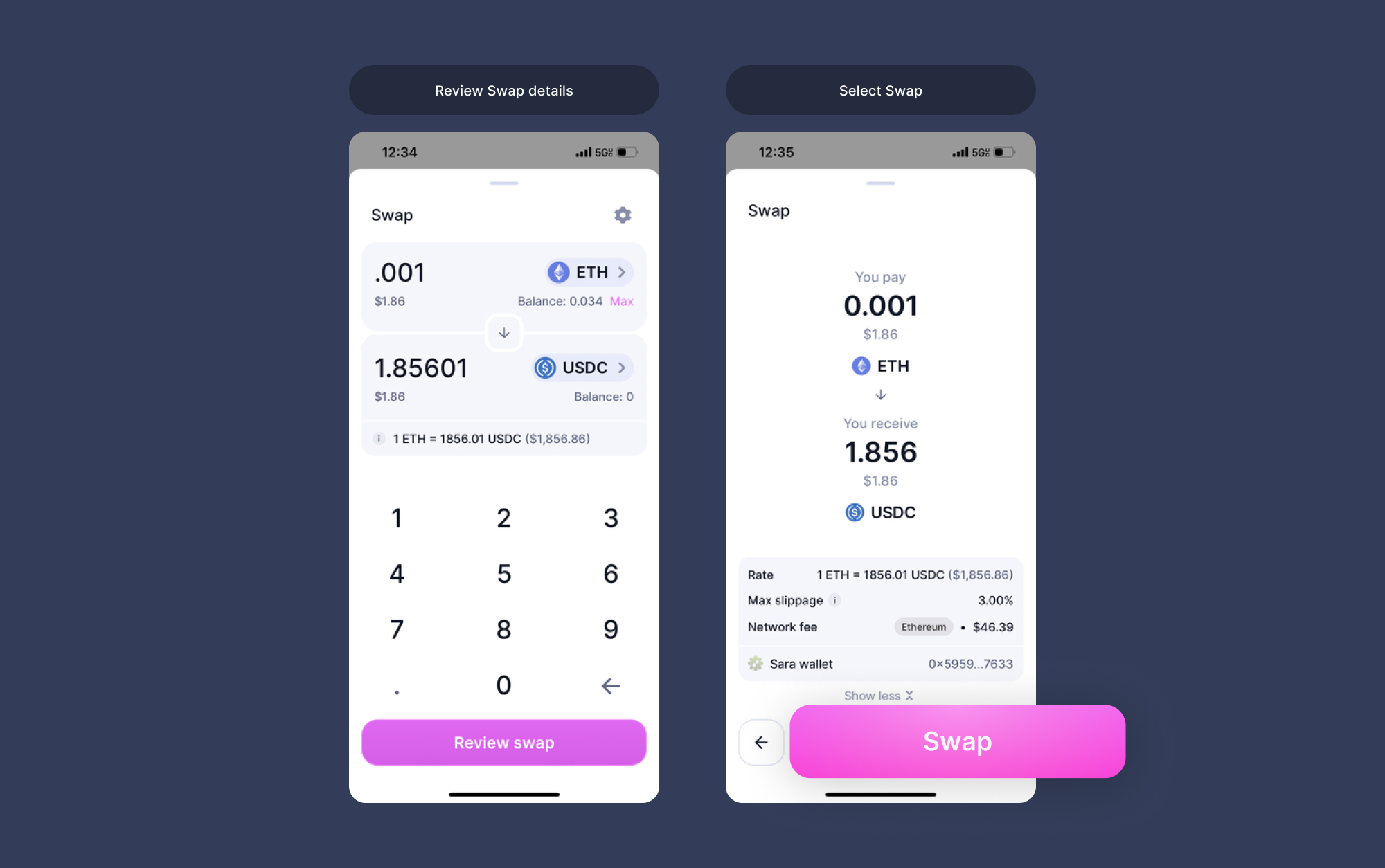 How to change slippage in the Uniswap Wallet Uniswap Labs