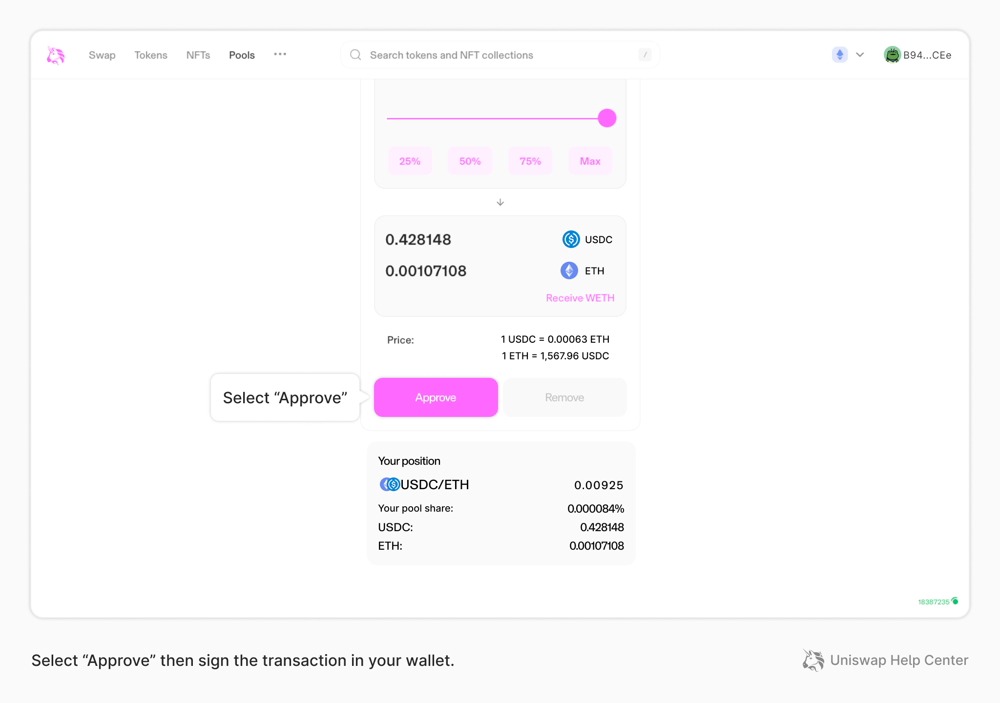 How to remove liquidity from Uniswap v2 Uniswap Labs