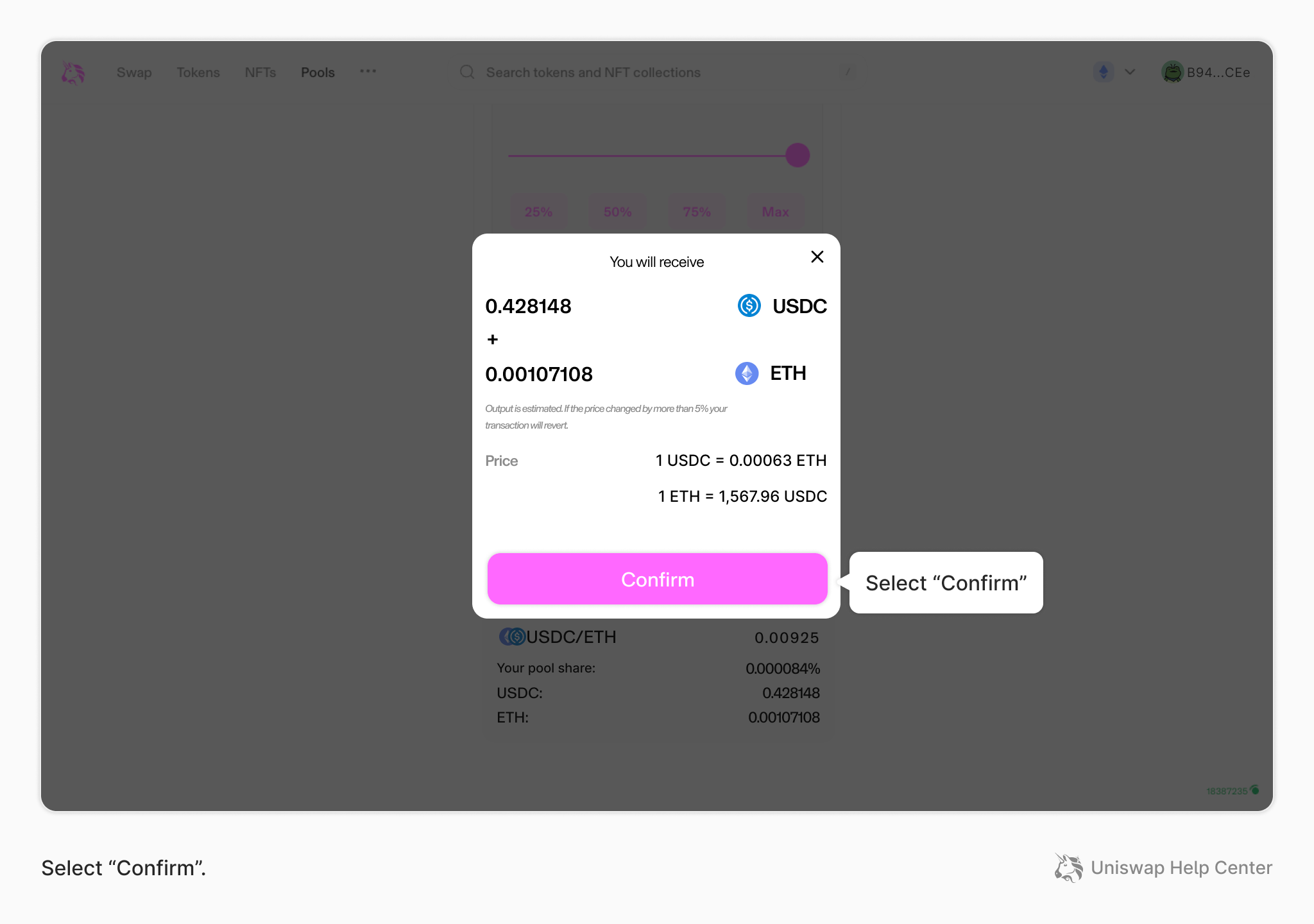 How to remove liquidity from Uniswap v2 Uniswap Labs