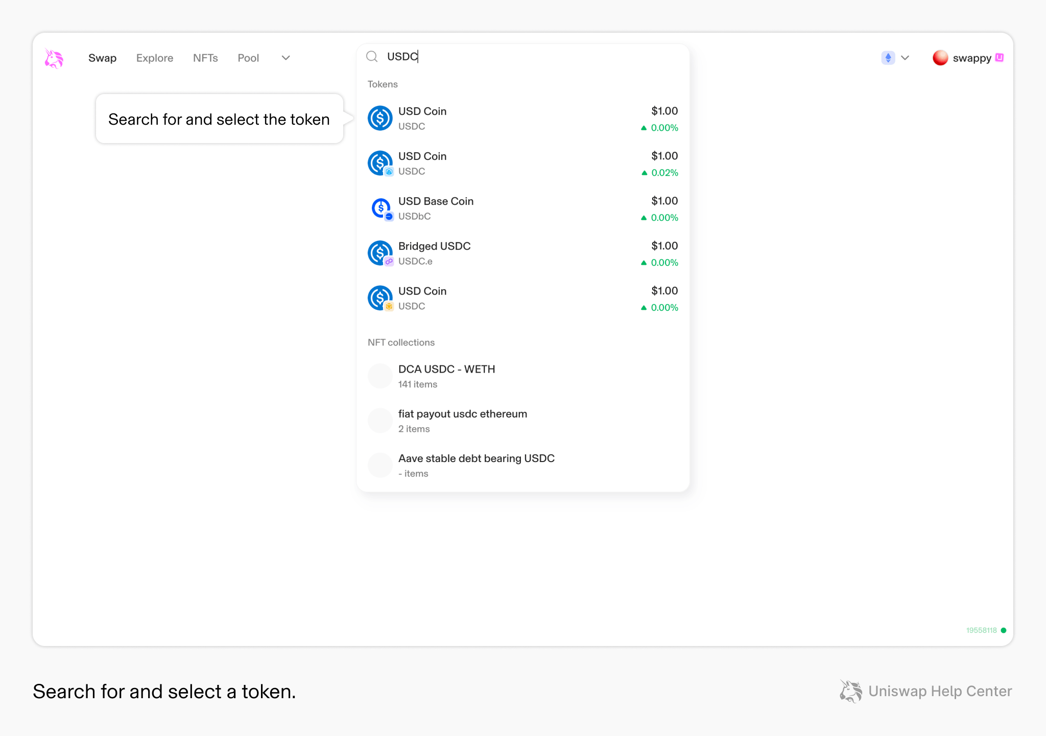 What is a token contract address Uniswap Labs