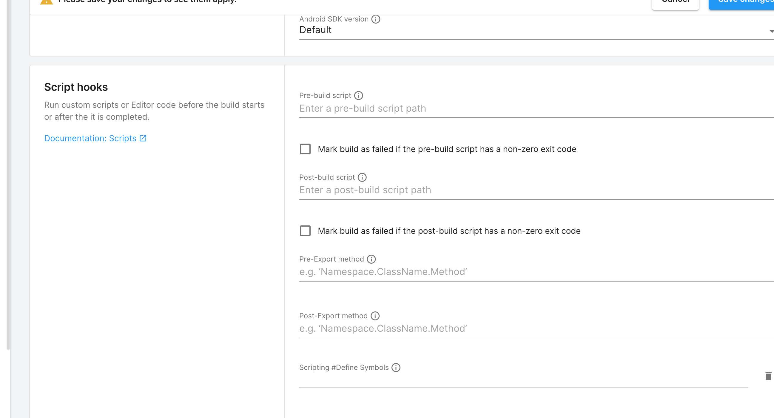 How can I access my build artifact in Unity Build Automation in a postbuild script? Unity