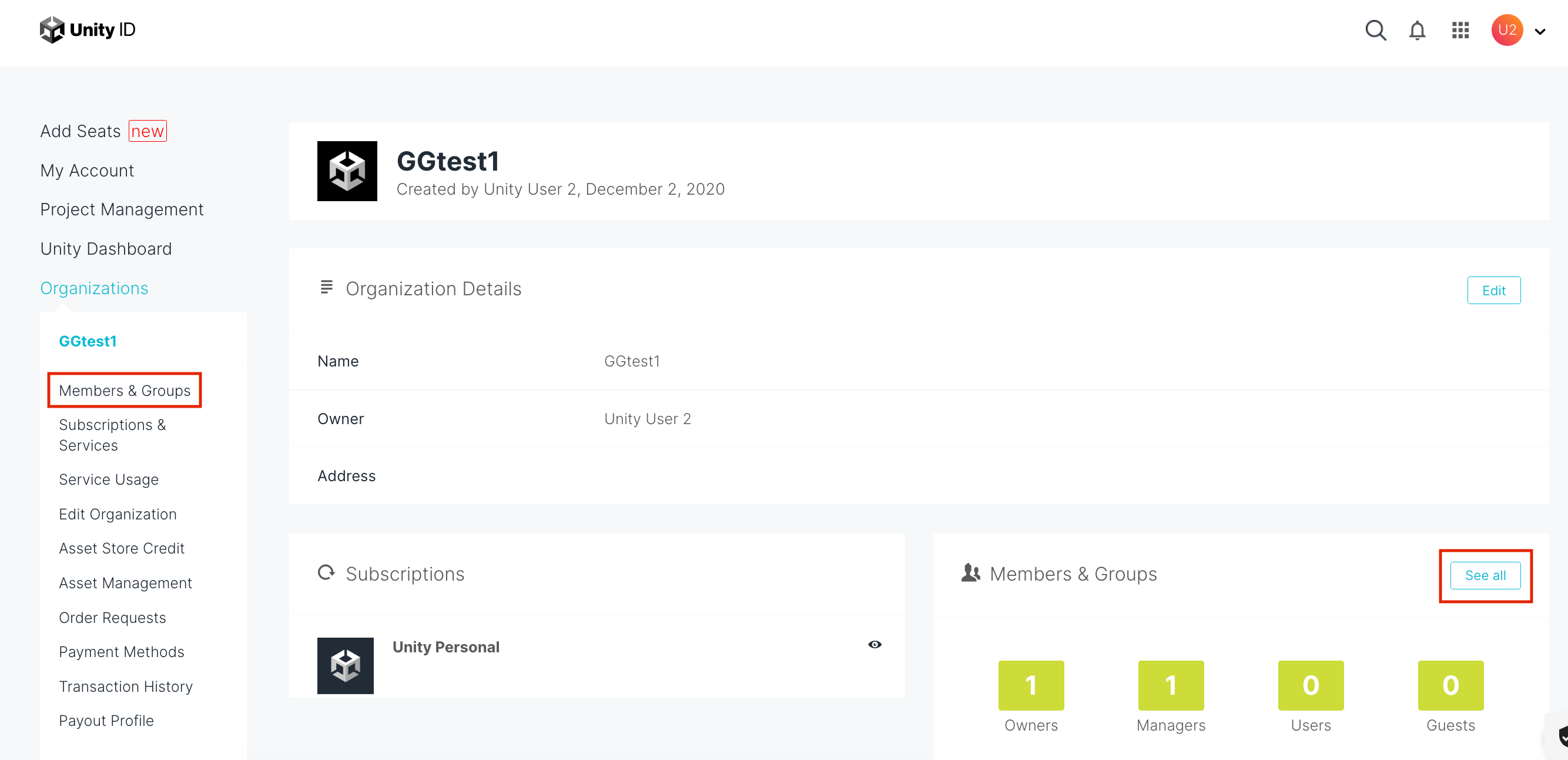 How do I remove a user from a Unity organization? Unity