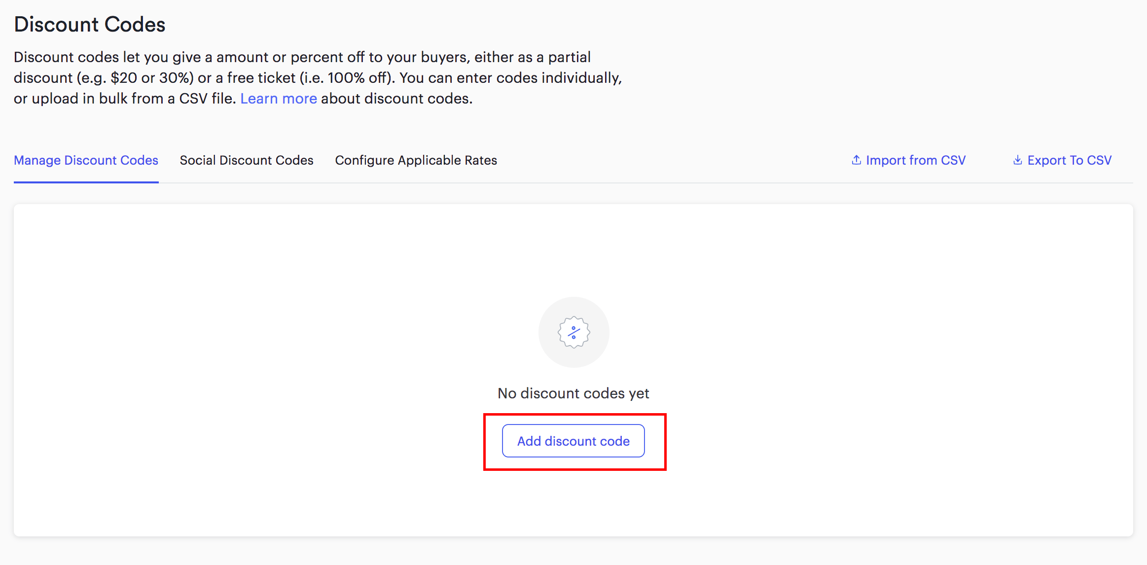 Create and manage discount codes Universe Help Center