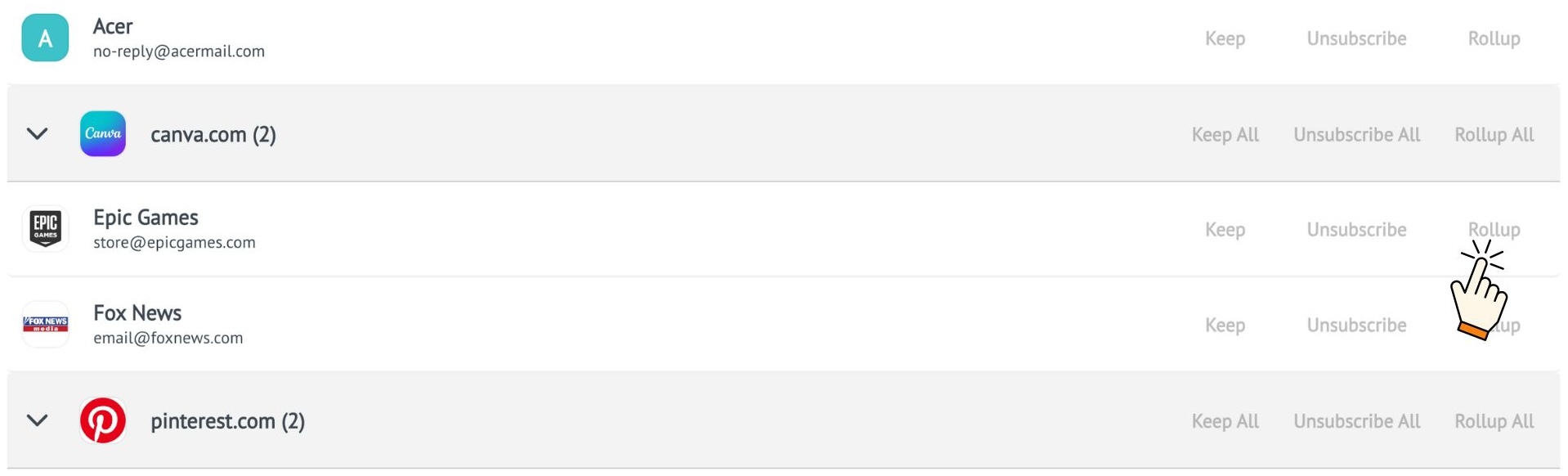 What is the Rollup? Unroll.Me Support