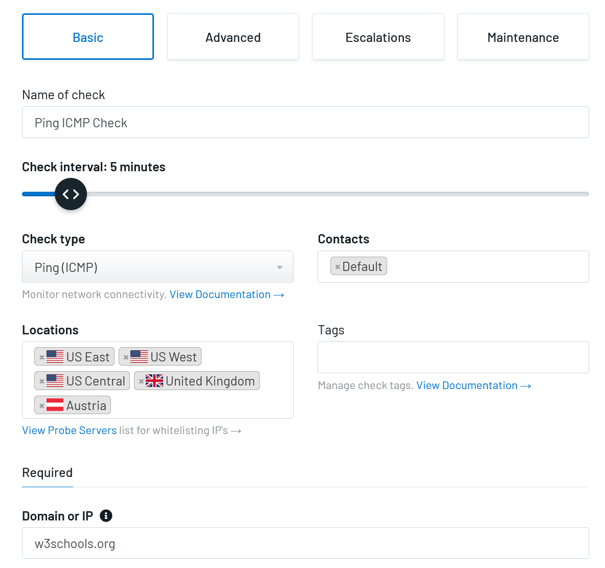Ping (ICMP) Check Basics