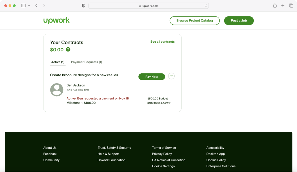Get an escrow refund Upwork Customer Service & Support Upwork Help