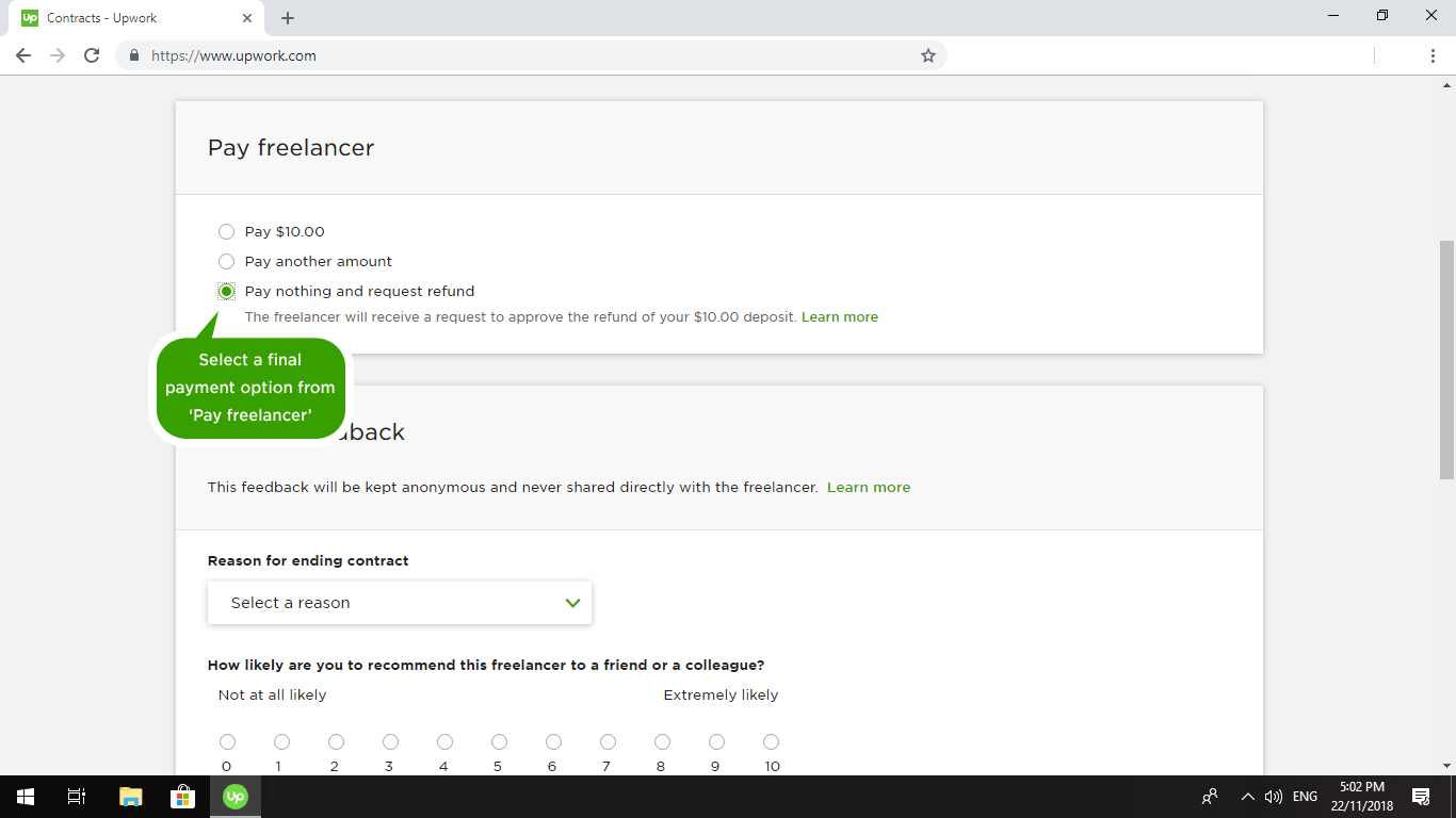 End a FixedPrice Contract Upwork Help Center