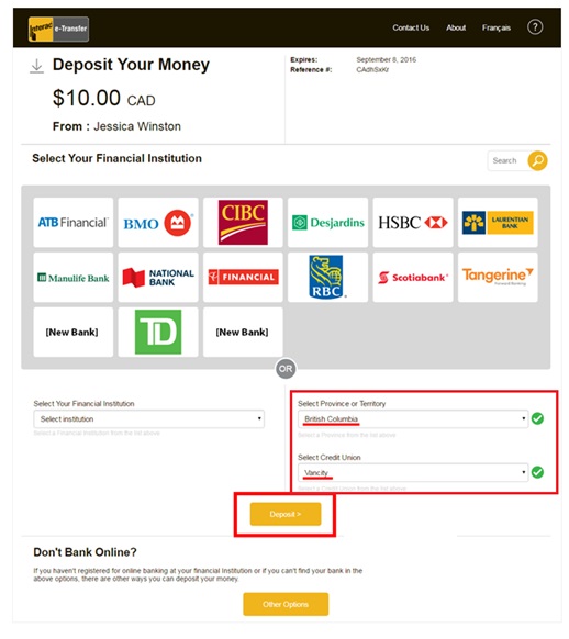 Interac E Transfer Limit Bmo Image Transfer and Photos