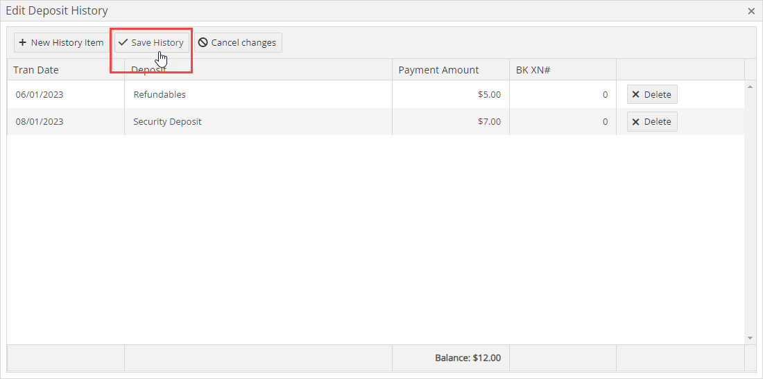 Refundable Deposits Vantaca Library