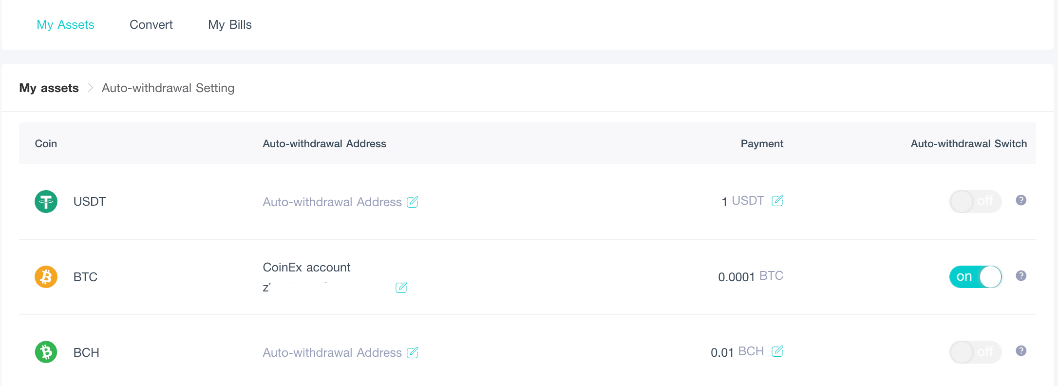How to Set Up AutoWithdrawal？ ViaBTC