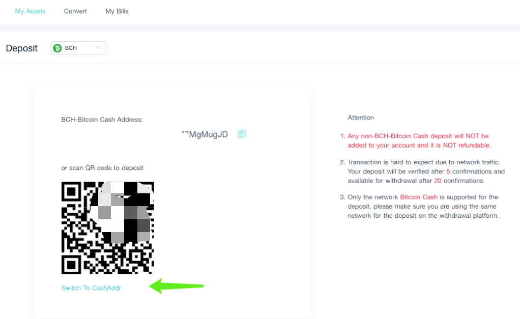 BCH/BTC address FAQ ViaBTC Help Center