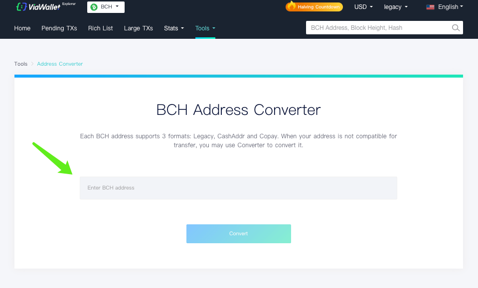 BCH/BTC address FAQ ViaBTC Help Center
