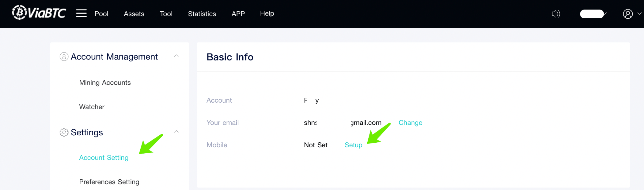 How to Bind or Reset Phone Number? ViaBTC Help Center