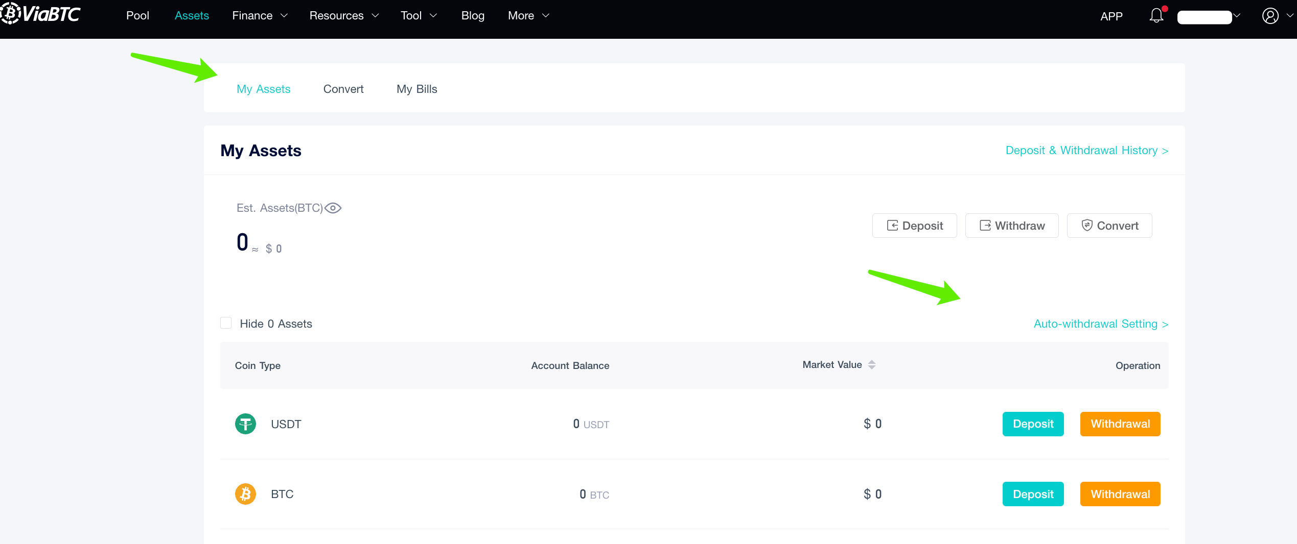 What's AutoWithdrawal and How to Set it Up? ViaBTC Help Center