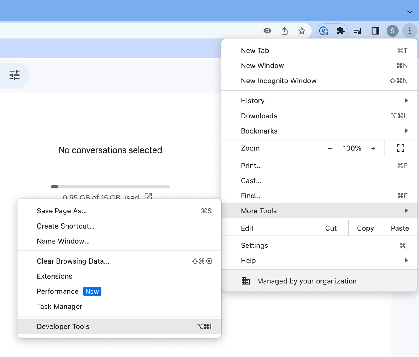 Collecting browser and Chrome extension logs Virtru