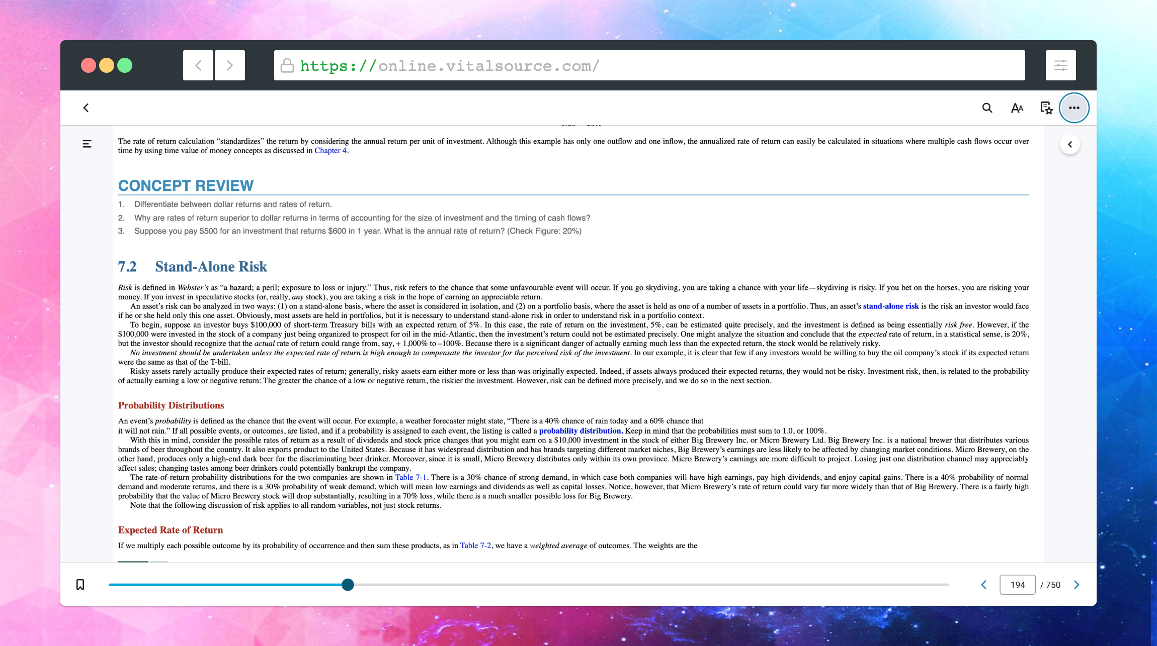 Bookshelf eTextBook Printing VitalSource Support