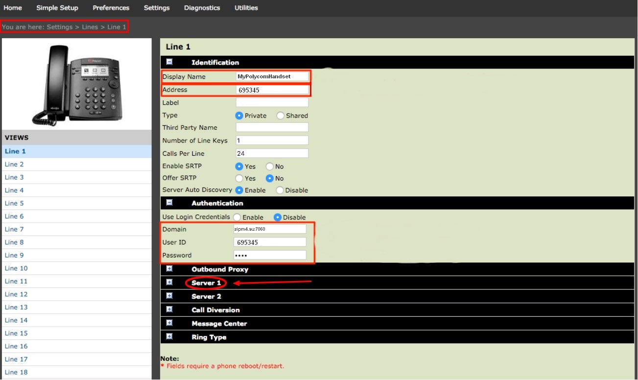 Manual Configuration of IP Handsets Knowledge base centre