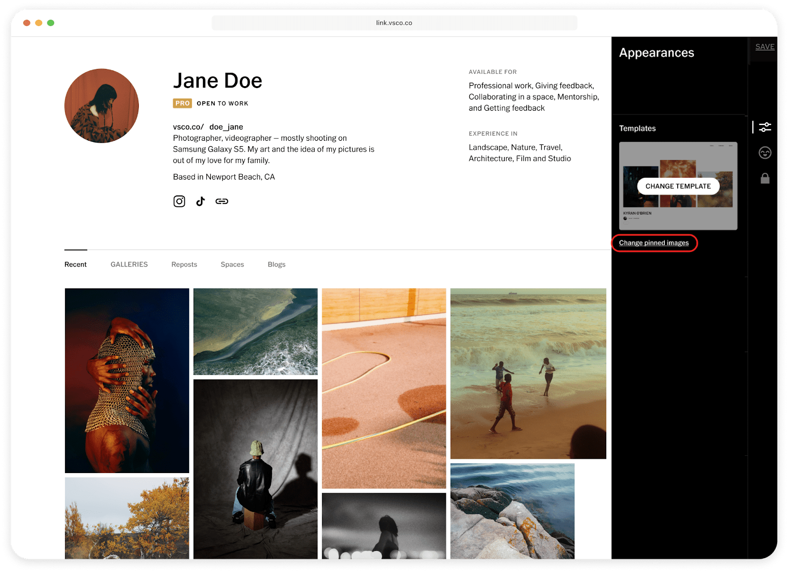 How to edit your VSCO Profile The VSCO Help Center