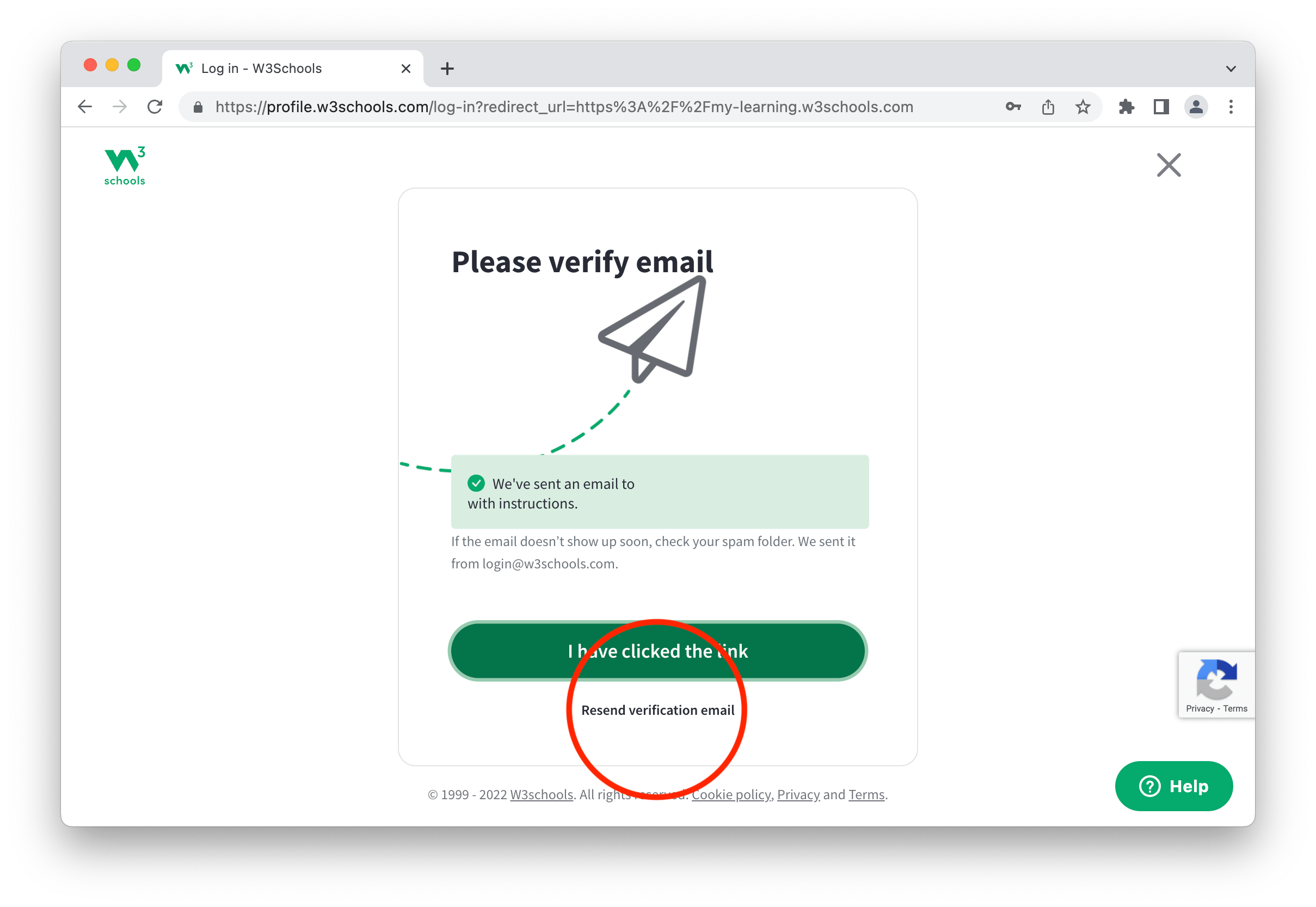 What do I do if my verification link expired?