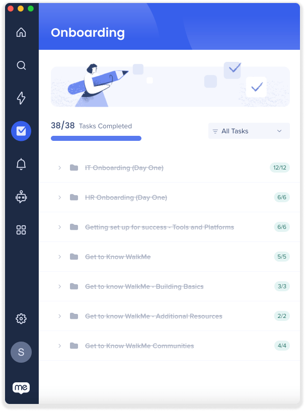 Workstation Tasks Onboarding WalkMe Help Center