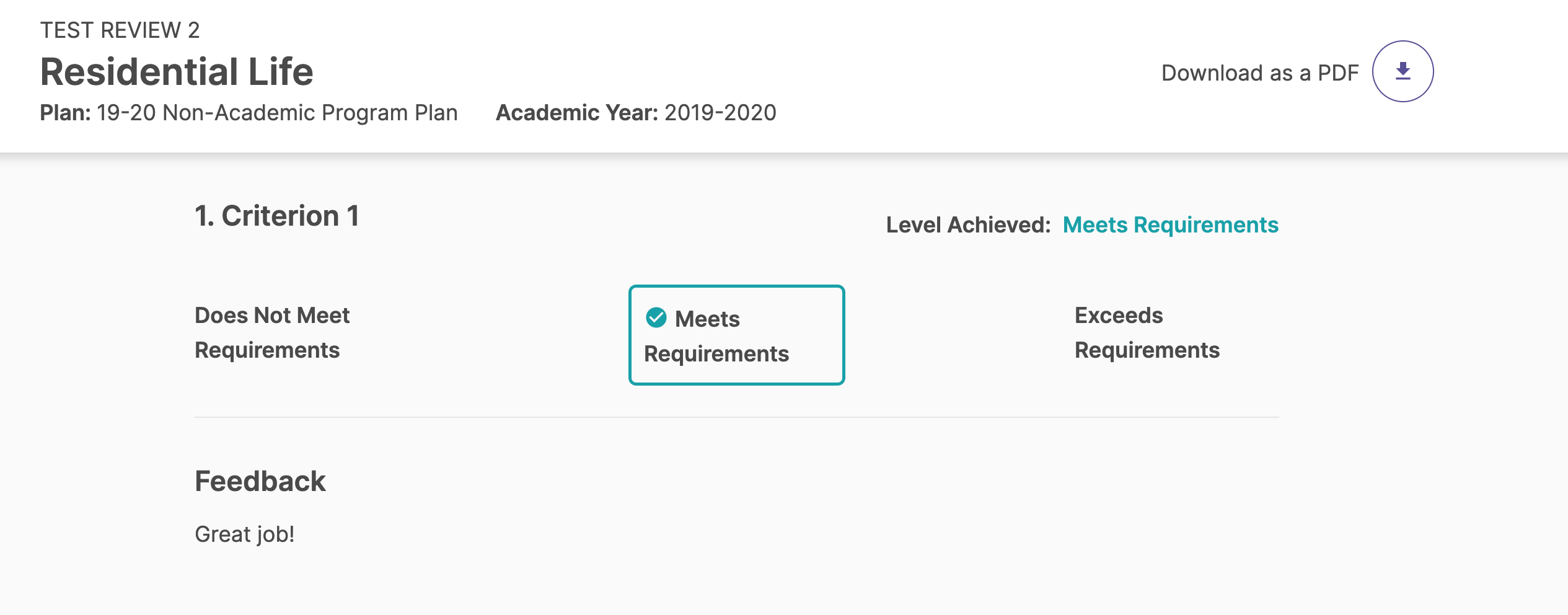 Contributor's View of Review Feedback Watermark