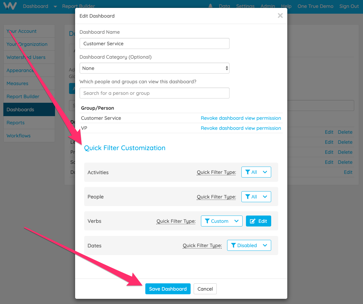 Quick Filters Watershed LRS