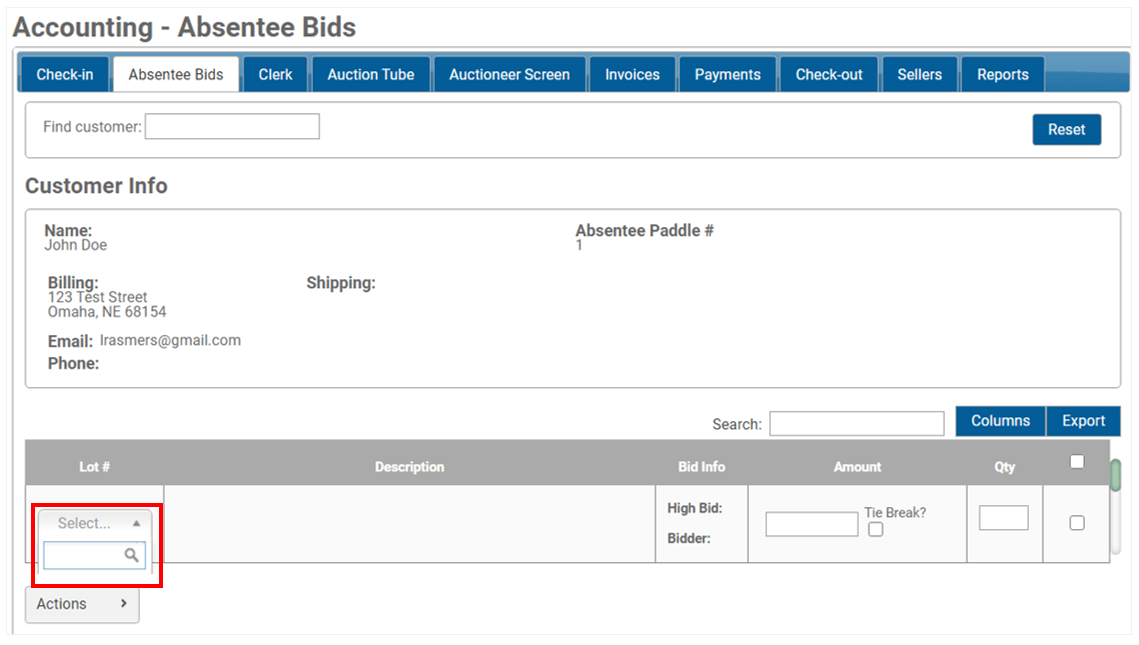 Absentee Bids Wavebid
