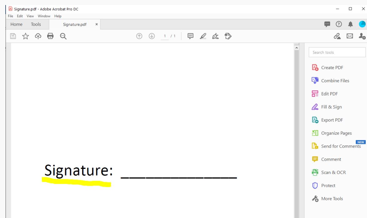 How to Create Digital Signature in Adobe Acrobat WCSU Support
