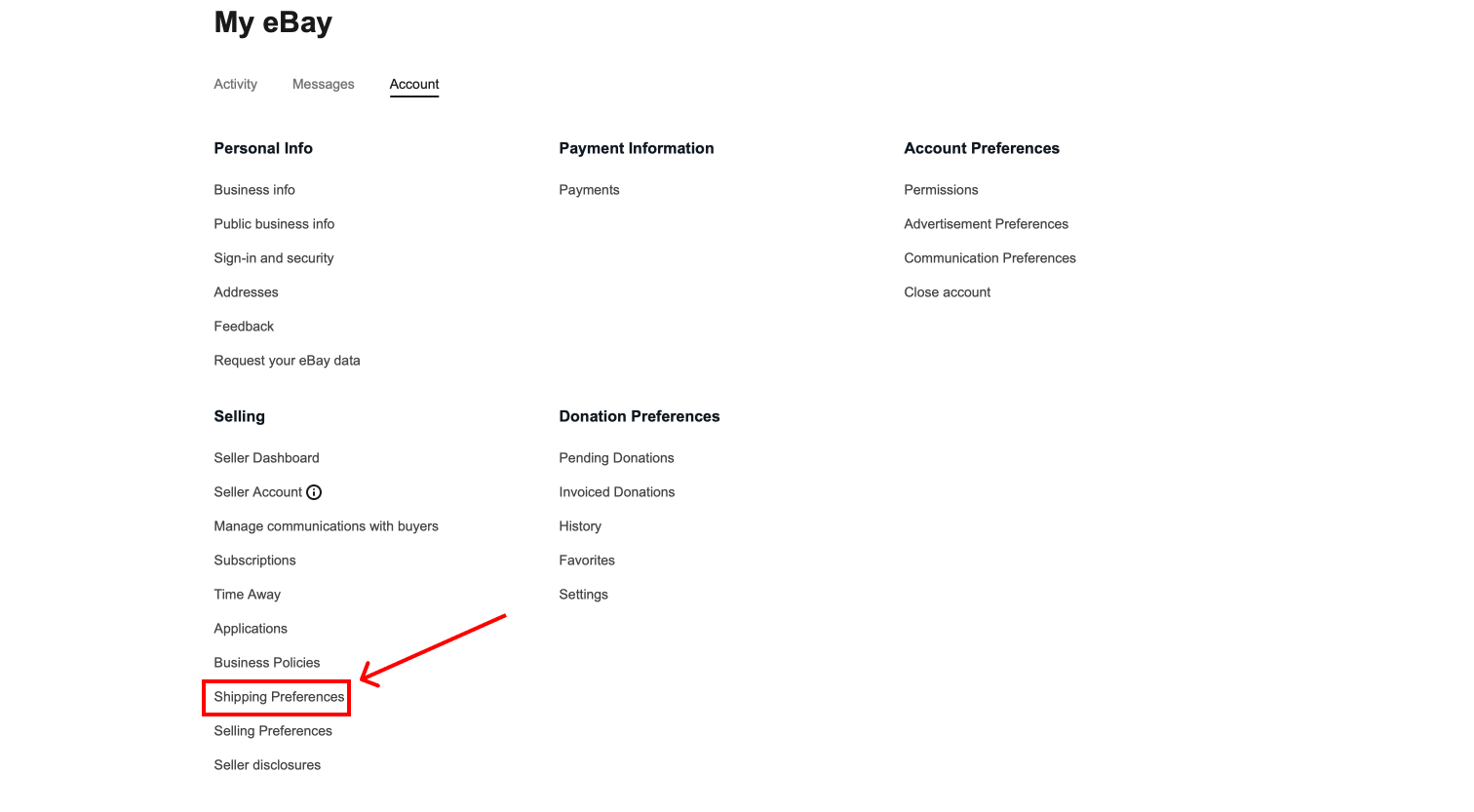 How to set shipping exclusions on eBay interpret Help Center
