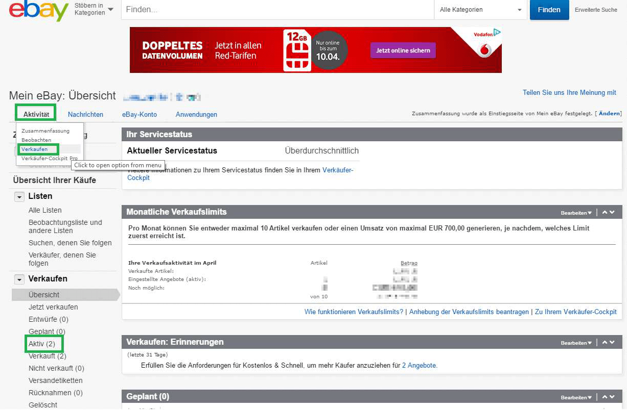 Ebay Versand Einstellungen mit Rahmenbedingungen interpret Help Center