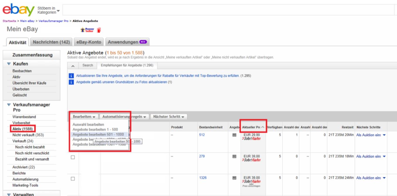 Einstellen von Internationalen Versand in eBay interpret Help Center