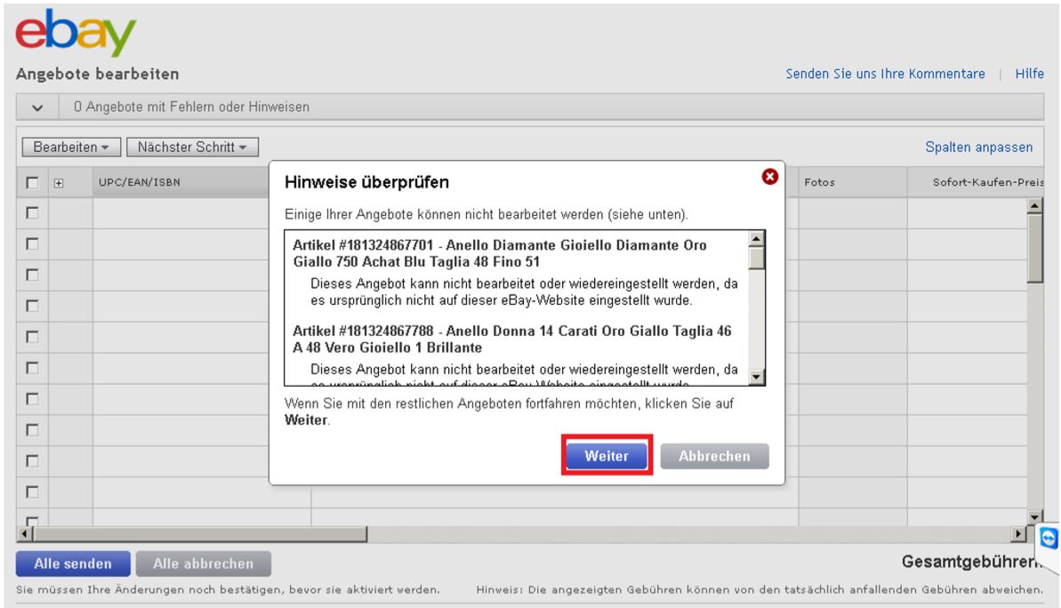 Einstellen von Internationalen Versand in eBay interpret Help Center