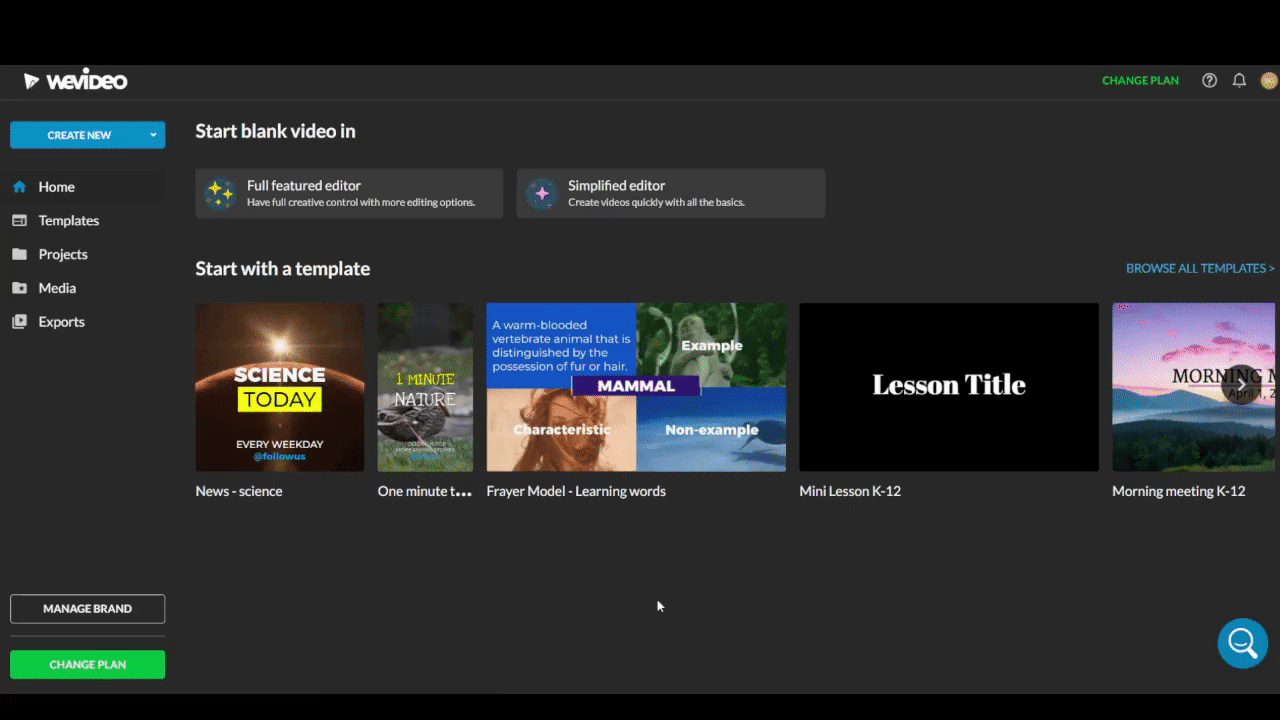 How can I record my screen or webcam? WeVideo