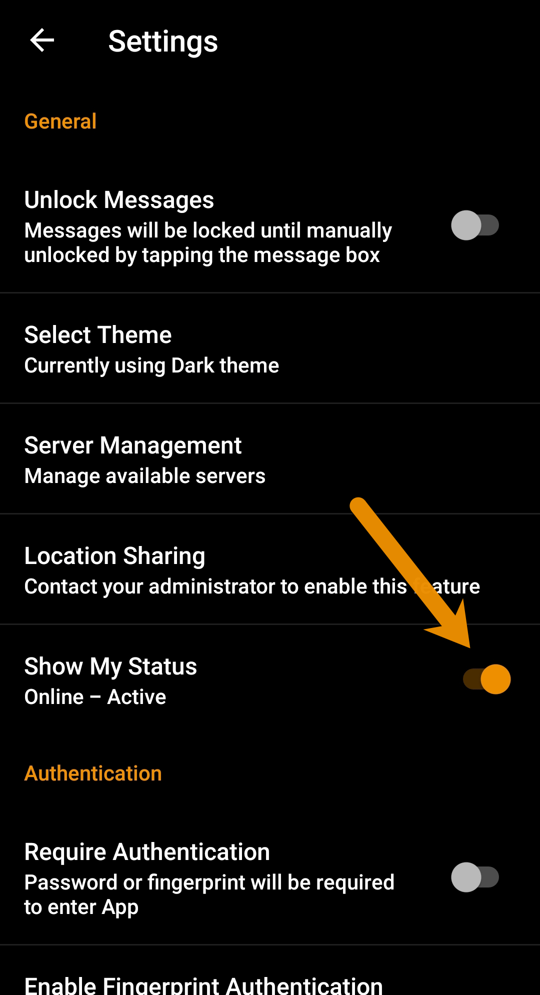 Green Dot What is Presence Wickr Inc.