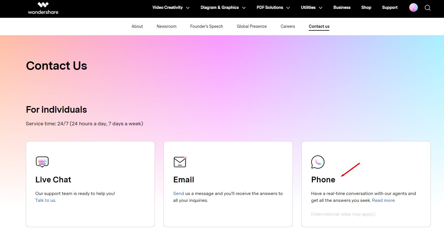 Why can't I find your contact number?
