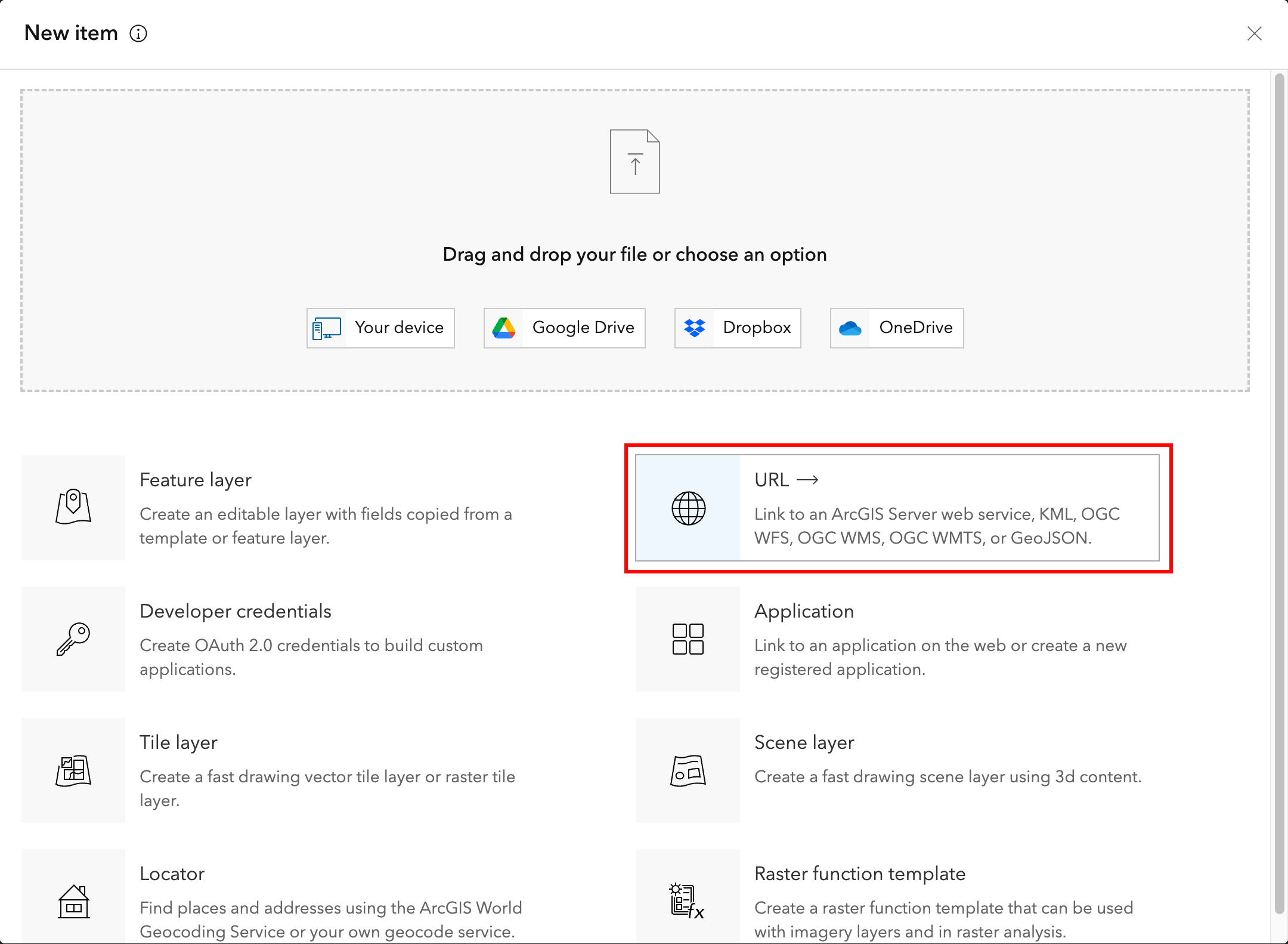 Register a STREAMRASTER layer in your ArcGIS Online or ArcGIS