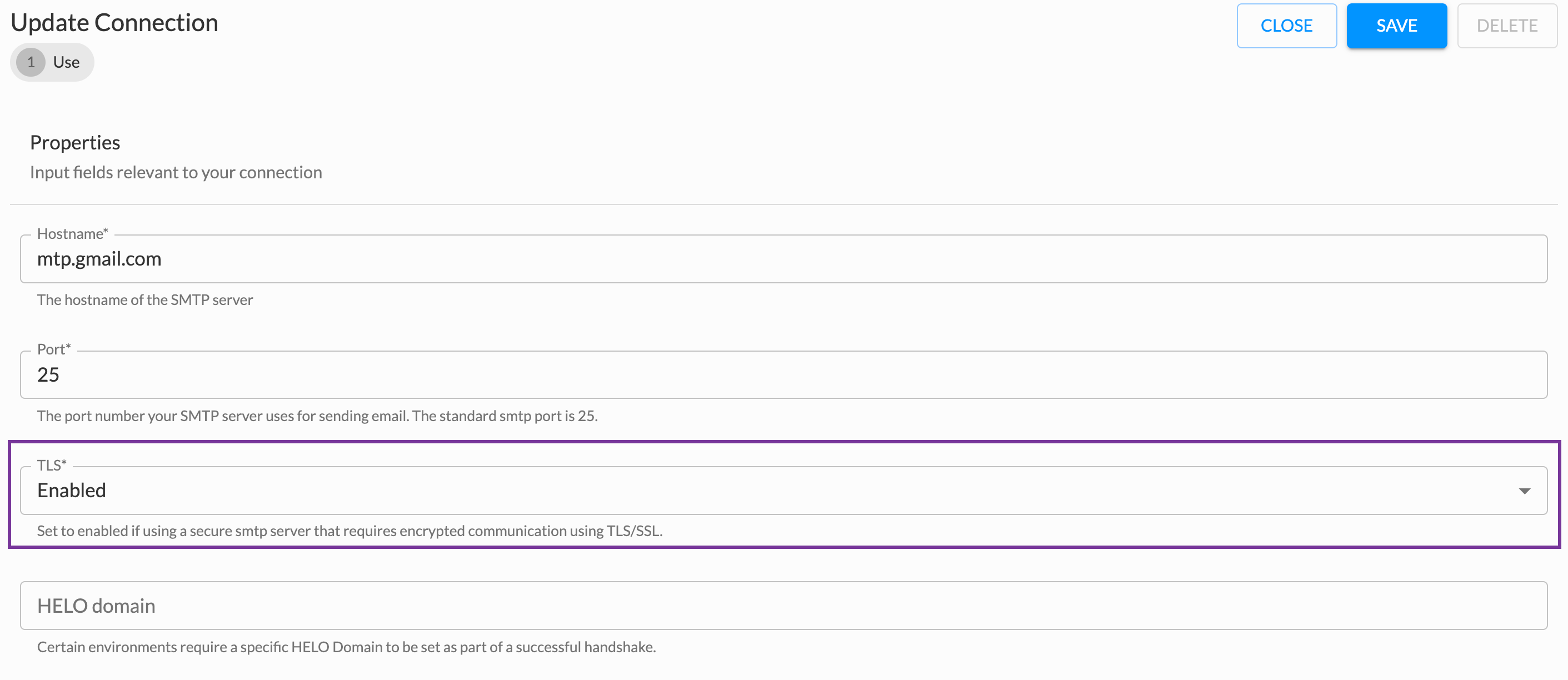 TLS errors in the Email connector Support Center