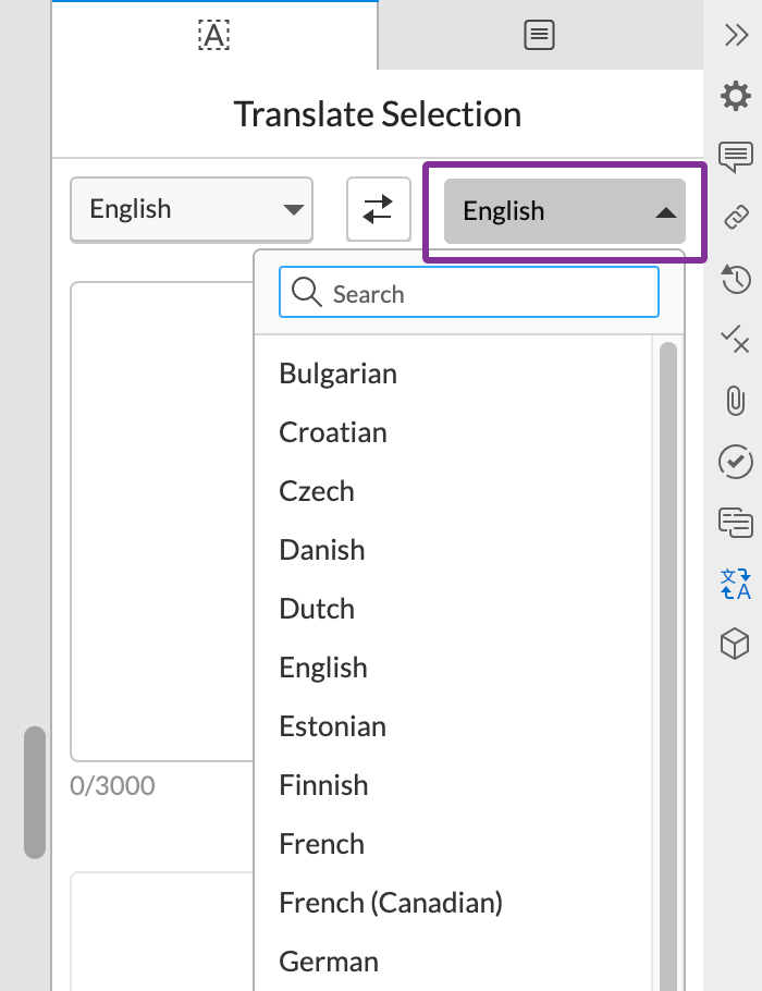 Translate text and documents Support Center