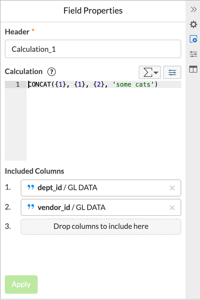 Define a query's fields and calculations Support Center