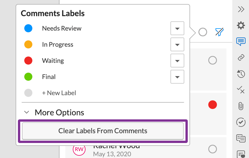 Edit labels Support Center