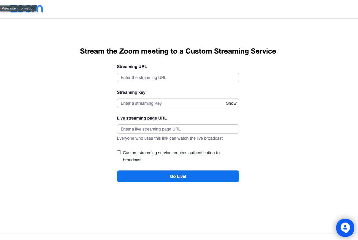 Livestream using Zoom Workvivo Help Center