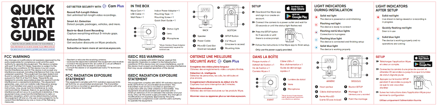 Wyze Cam v3 Quick Start Guide – Wyze