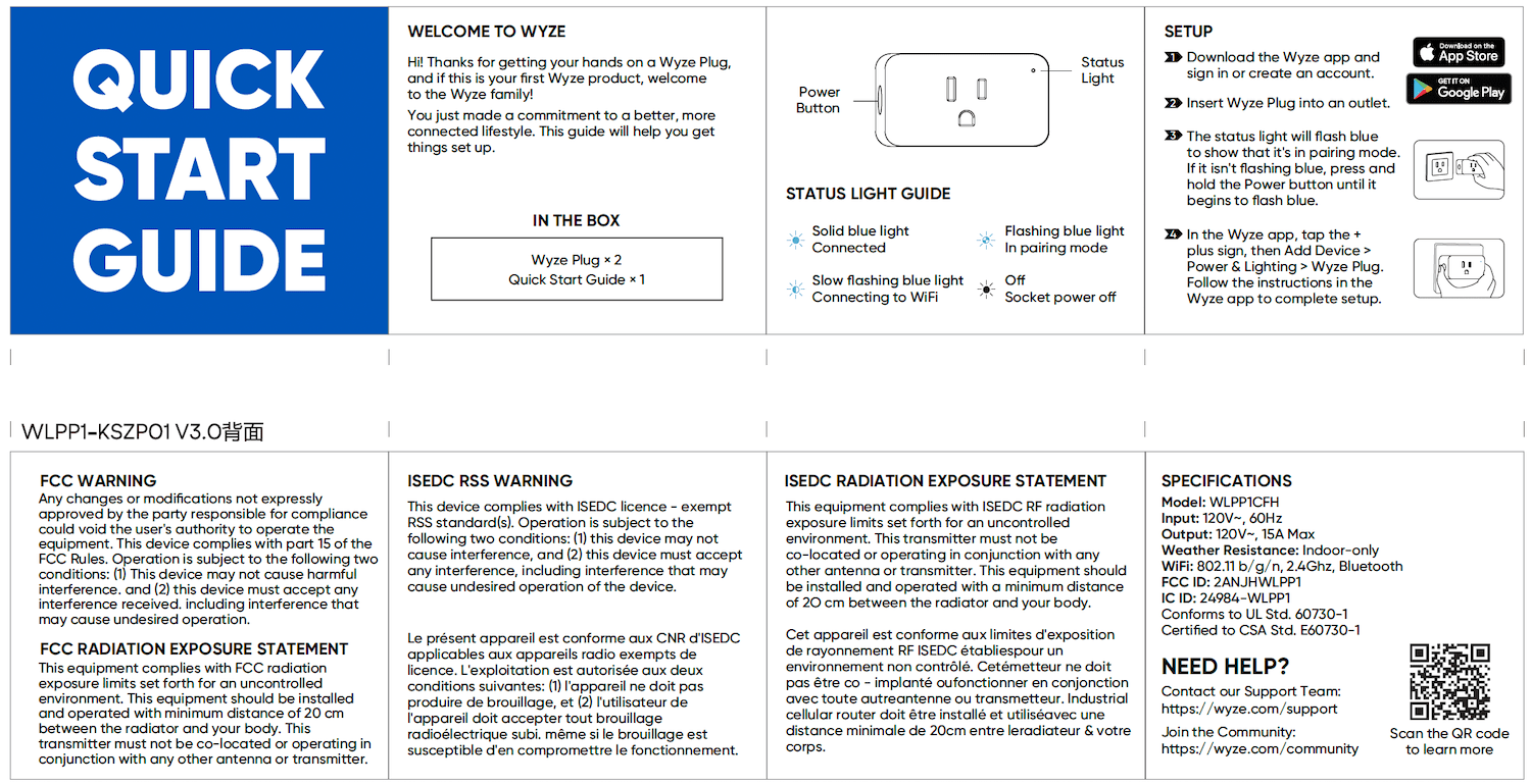 Wyze Plug Quick Start Guide – Wyze