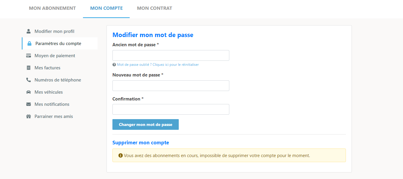 Comment supprimer mon compte ? Aide Yespark