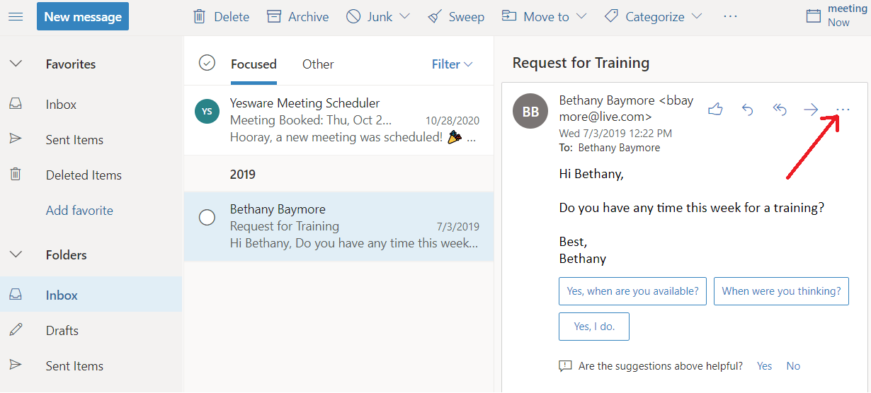 How do I launch the Sidebar in the Outlook  App? [Outlook] Yesware
