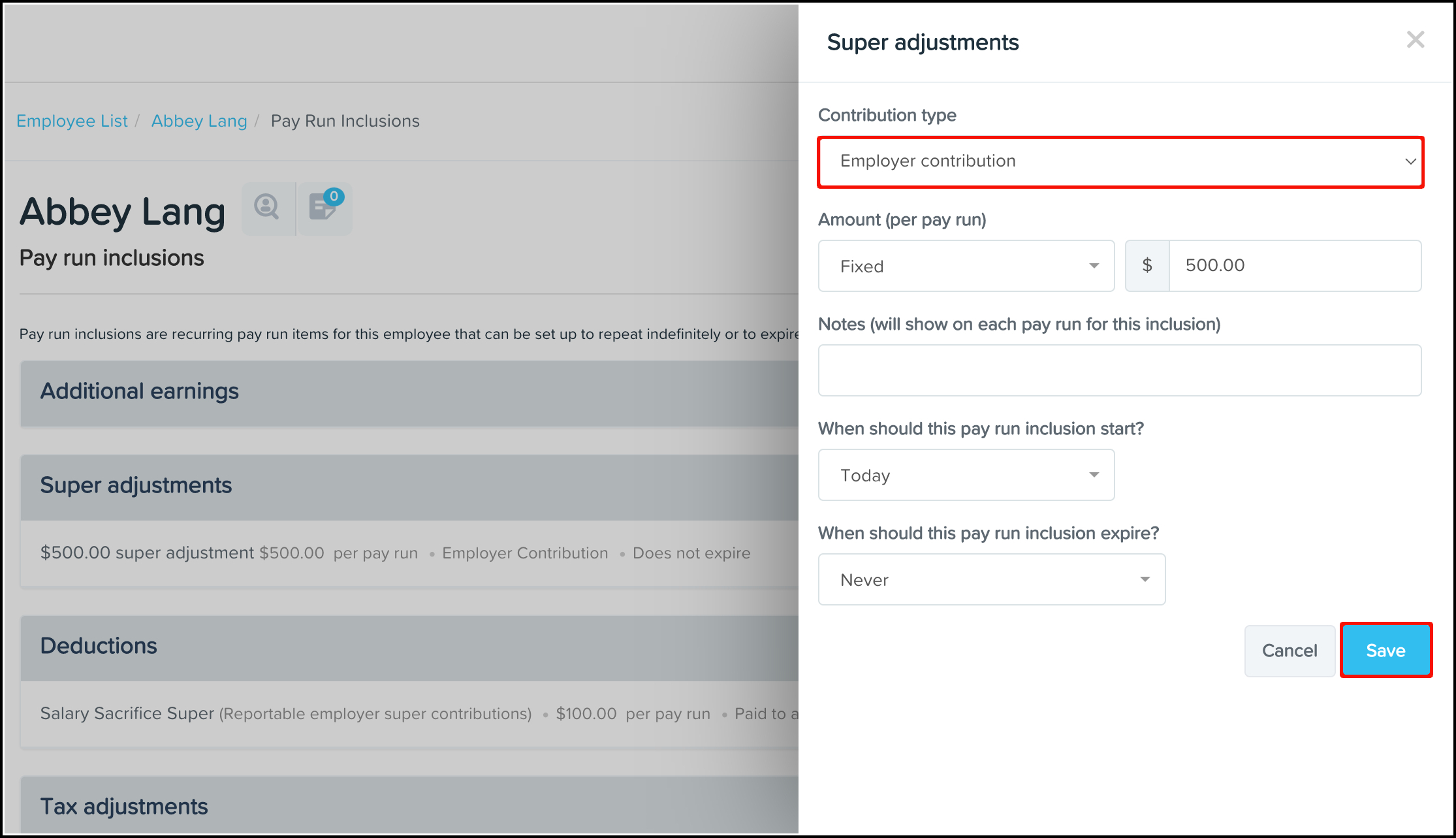 Superannuation Employer Contributions Your Payroll (AU)